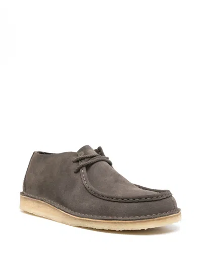 Shop Clarks Originals Desert Nomad Derby Shoes In Grey