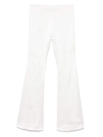 Amen Satin Trousers In White