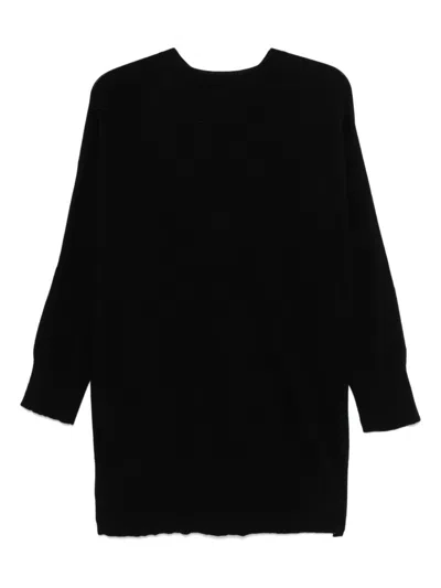 Bruno Manetti Ribbed-knit Sweater In Black