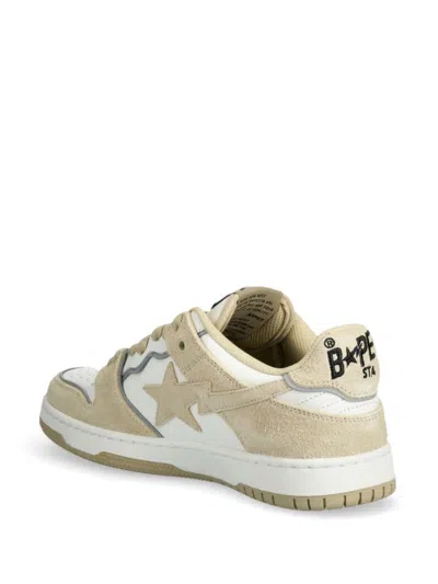 Shop A Bathing Ape Sk8 Sta #4 Sneakers In Neutrals