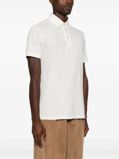 Shop Etro Paisley Polo Shirt In White