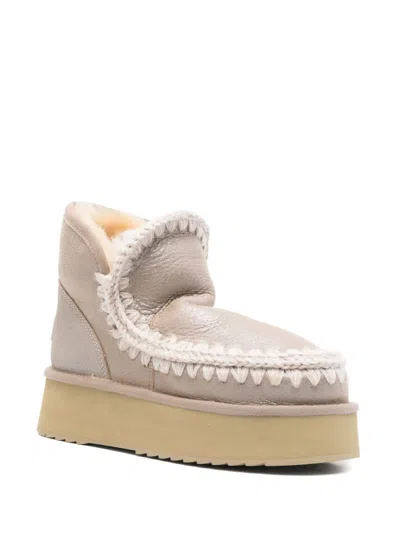 Mou Mini Eskimo Boots In Neutrals