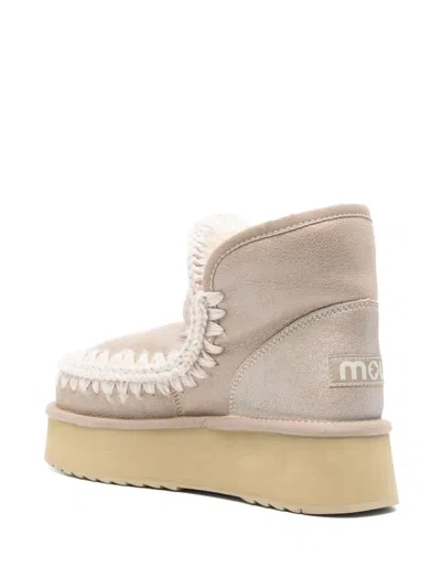 Mou Mini Eskimo Boots In Neutrals