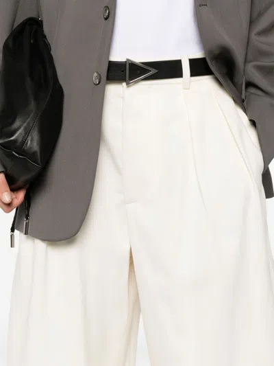Wardrobe.nyc Wardrobe. Nyc Low Rise Shorts Off White In Neutrals