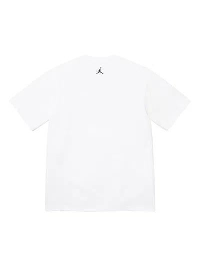 Supreme X Jordan Biggie Short-sleeve T-shirt In White