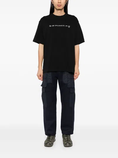 A Bathing Ape Hand Drawn Logo T-shirt In Black