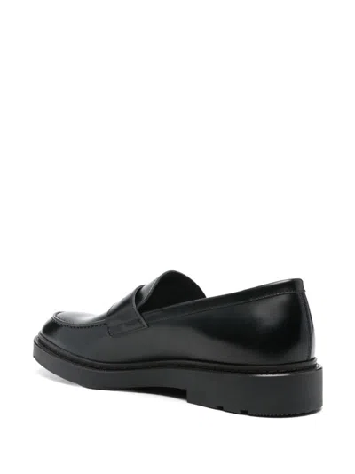 Fratelli Rossetti Leather Loafers In Black