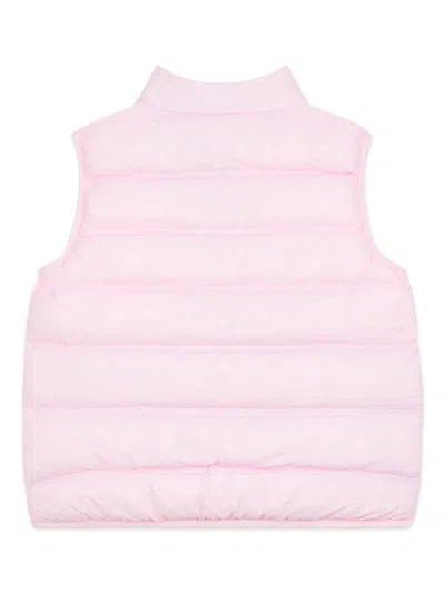 New Balance Girls Bond Quilted Gilet In Pink