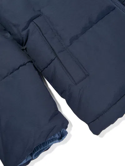 New Balance Boys Logo Puffer Jacket In Blue