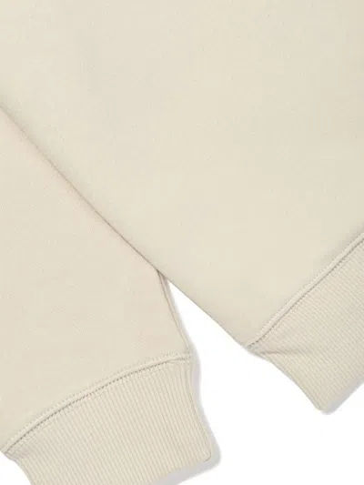 New Balance Brushed Logo-print Sweater In Neutrals