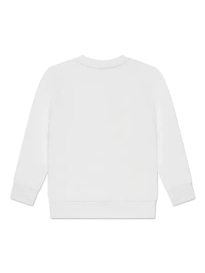 New Balance Logo-print Sweatshirt In White