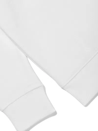 New Balance Logo-print Sweatshirt In White