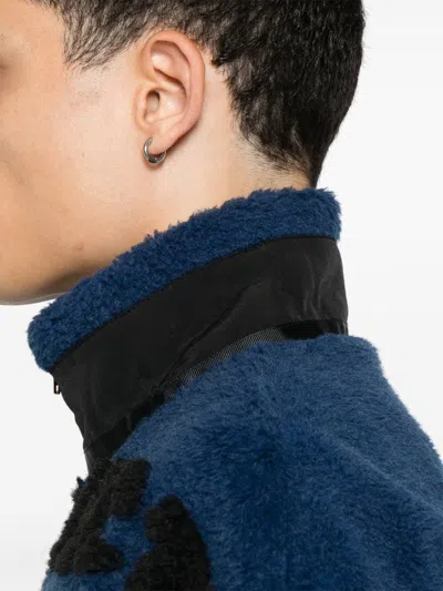 Y/project Two-tone Soft Technical Fleece Unisex Paris Best Jacket In Blue