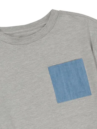 Dl1961 Kids Pocket T-shirt In Grey