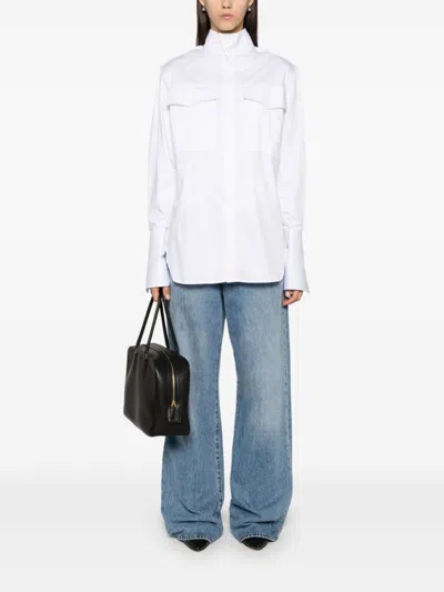 Batakovic Belgrade Stand-up Collar Shirt In White