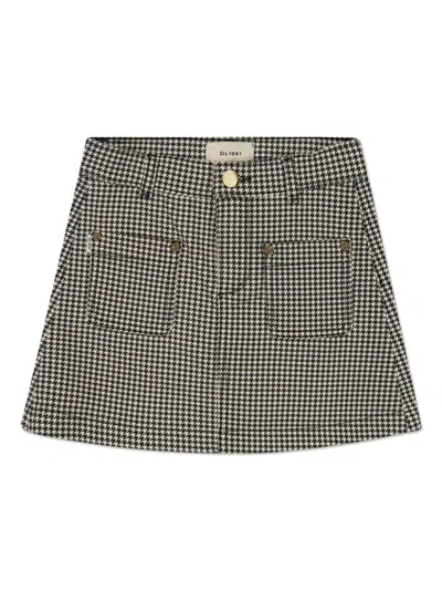 Dl1961 Girls Jenny Mini Skirt In Grey
