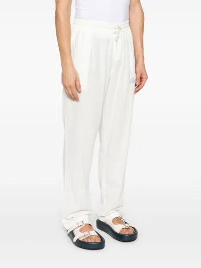 Blue Sky Inn Logo-embroidered Trousers In White
