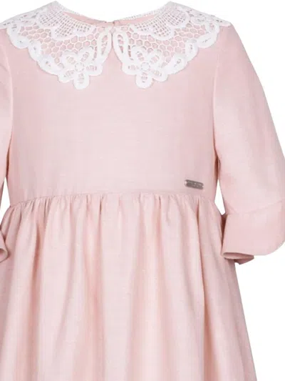 Jessie And James Contrasting-collar Dress In Pink