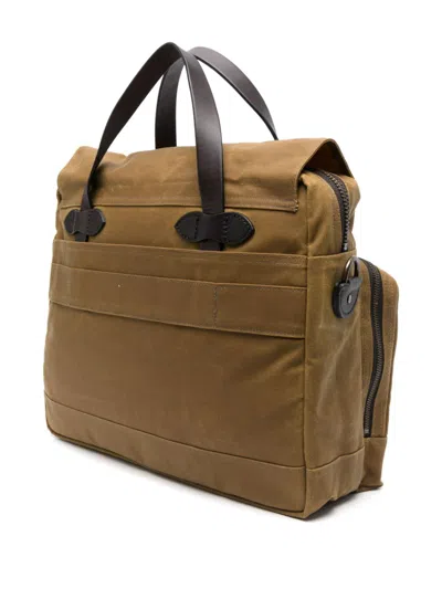 Filson Dark Tan Soft Briefcase In Neutrals