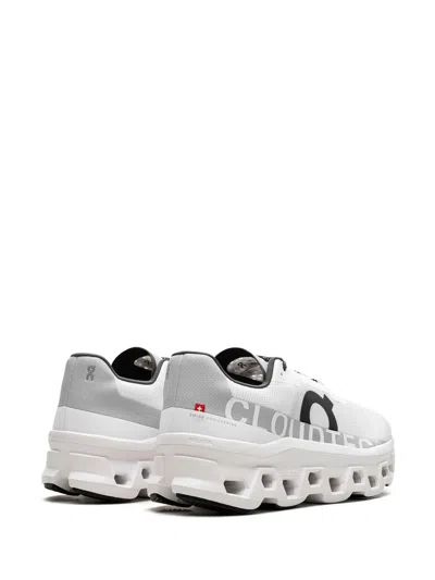 On Running Cloudmonster Sneakers With Technical Fabric Upper In White