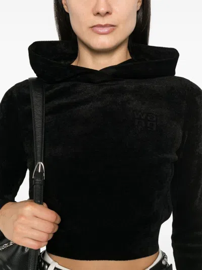 Alexander Wang Hooded Sweater In Black