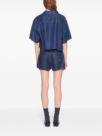 Miu Miu Denim Shirt In Blue