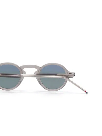 Thom Browne Round-frame Sunglasses In Grey