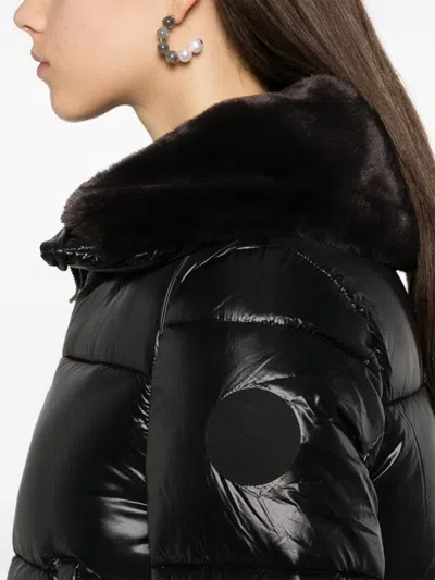 Save The Duck Biddy Puffer Jacket In Black