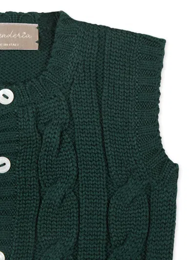 Shop La Stupenderia Cashmere Vest In Green