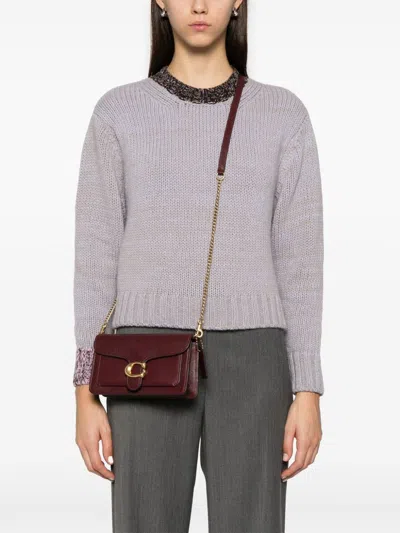 Shop Coach Tabby Chutch Bag In Purple