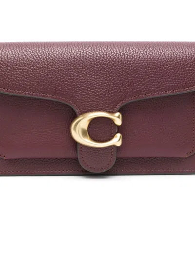 Shop Coach Tabby Chutch Bag In Purple