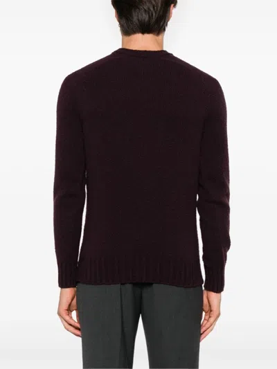 Drumohr Merino Wool Sweater In Purple