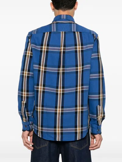 Shop Tommy Hilfiger Plaid-check Pattern Shirt In Blue