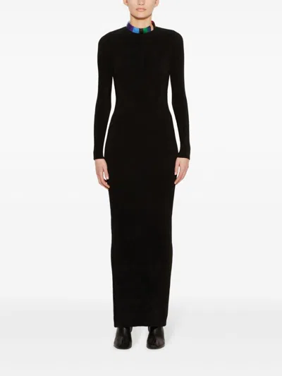 Pucci Knitted Maxi Dress In Black