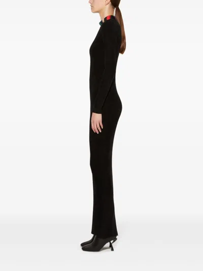 Pucci Knitted Maxi Dress In Black