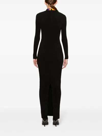 Pucci Knitted Maxi Dress In Black