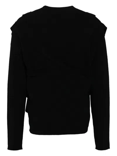 Andersson Bell Black Harness Sweater In Black