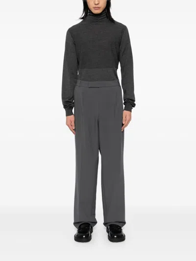 Jil Sander Merino Wool Jumper In Grey