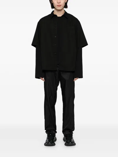 We11 Done Layered Shirt In Black