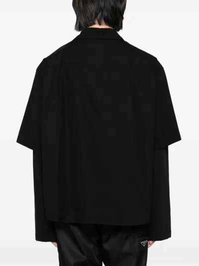 We11 Done Layered Shirt In Black
