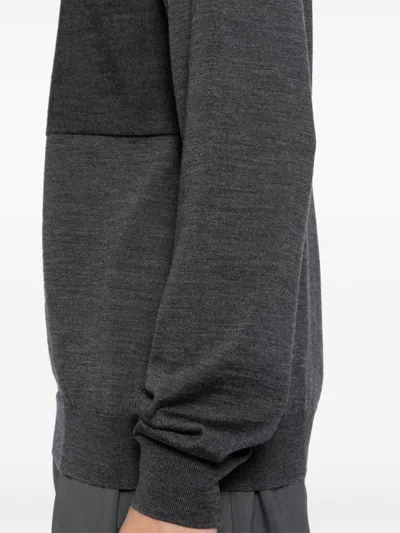 Jil Sander Merino Wool Jumper In Grey