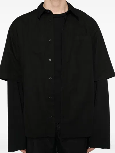 We11 Done Layered Shirt In Black