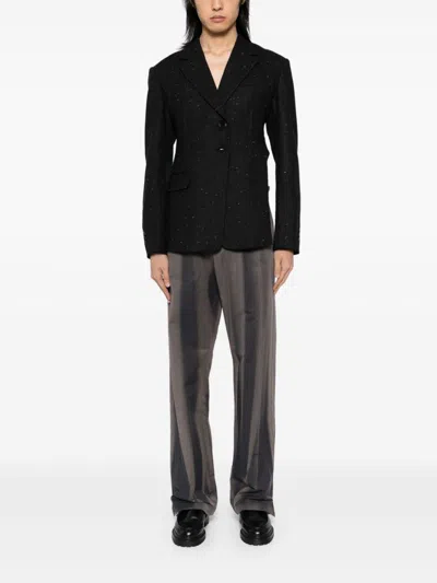 Andersson Bell Cut Out Harness Jacket In Black