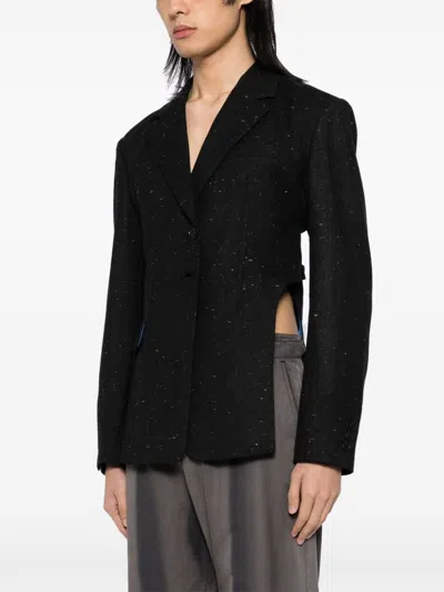 Andersson Bell Cut Out Harness Jacket In Black