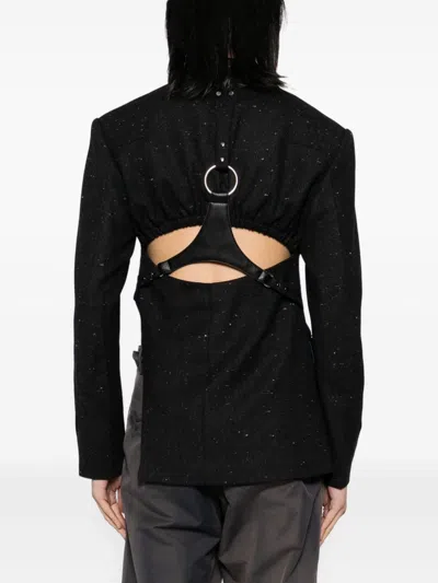 Andersson Bell Cut Out Harness Jacket In Black