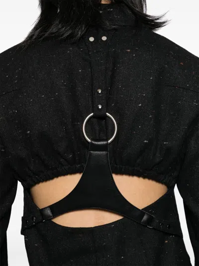 Andersson Bell Cut Out Harness Jacket In Black