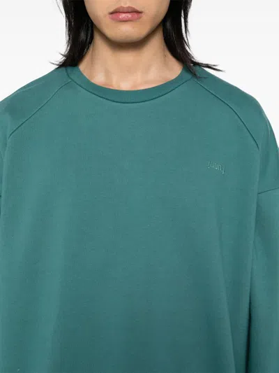 Juunj Collage Dé Collage Embroidered Sweatshirt In Green