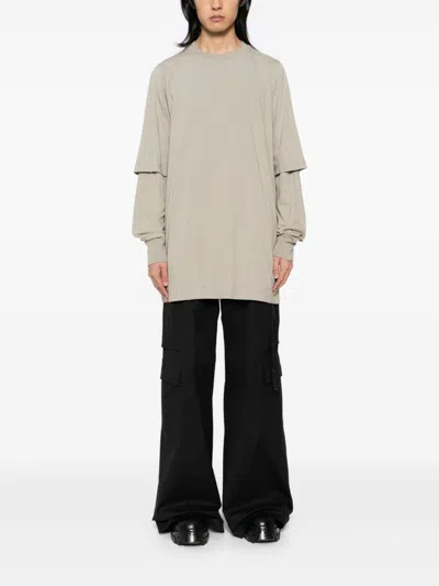 Rick Owens Drkshdw Hustler T-shirt In Neutrals