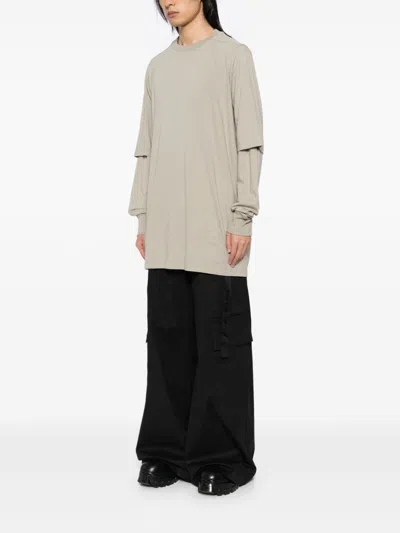 Rick Owens Drkshdw Hustler T-shirt In Neutrals