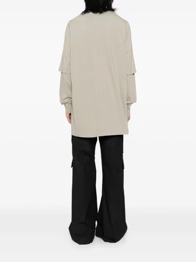 Rick Owens Drkshdw Hustler T-shirt In Neutrals